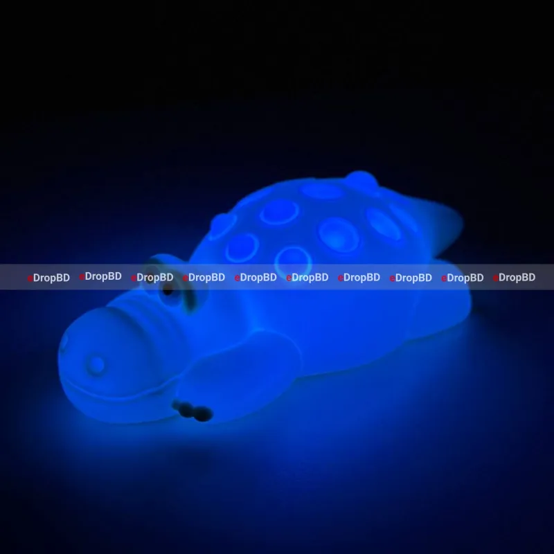 7 Color Crocodile Shape Silicone Night Light Toy for Kids - Kids best choice